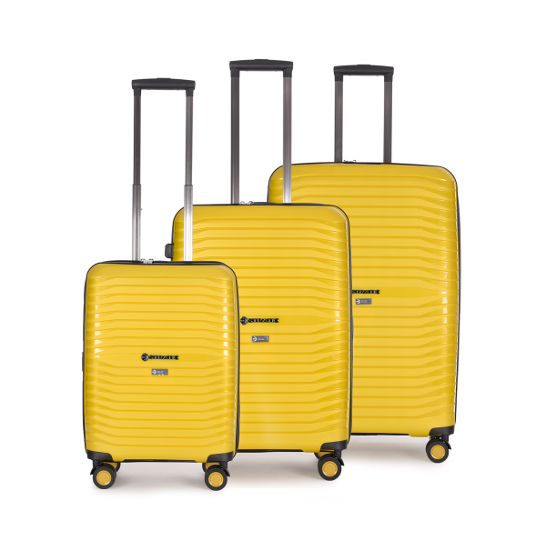Stratic Bright+ - Koffer-Set 3-teilig (S, M, L) yellow gold Tägliche Deals