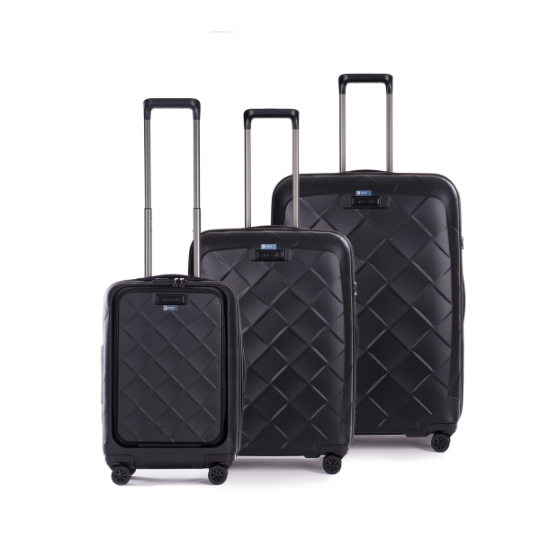 Stratic Leather&More - Koffer-Set 3-teilig (S mit Vortasche, M, L) rose Sonderangebote