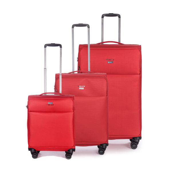 Stratic Stratic Light + - Koffer-Set 3-teilig (S, M, L) red Tiefpreis
